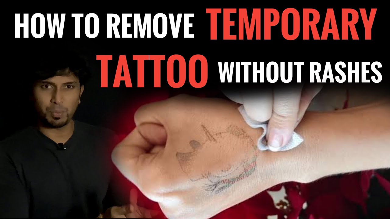 How to Remove Temporary Tattoo Ink from Skin  Trending Tattoo