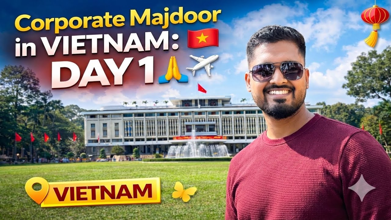 Corporate Majdoor in Vietnam 🇻🇳 Day 1| Ho Chi Minh Day 1 – Museum, Cu Chi Tunnels & Walking Street 🔥