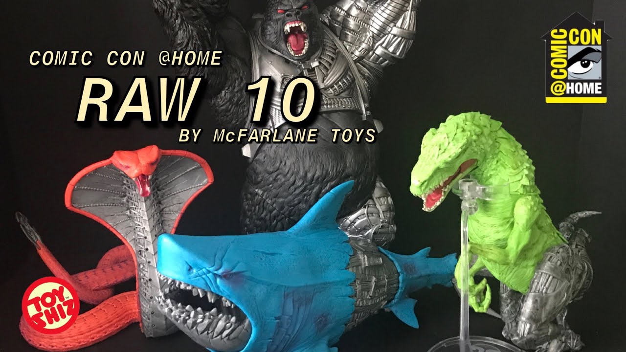 COMIC CON @HOME New RAW 10 "FREN-Z, RAPTAR AND BATTLESNAKE” by McFARLANE TOYS!