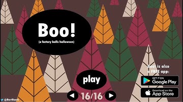 Boo! (A factory balls halloween) Full Walkthrough