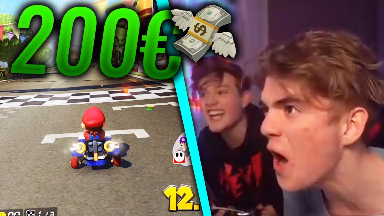 AUSRASTER wegen 200€ MARIO KART DUELL mit MORITZZZZZZ