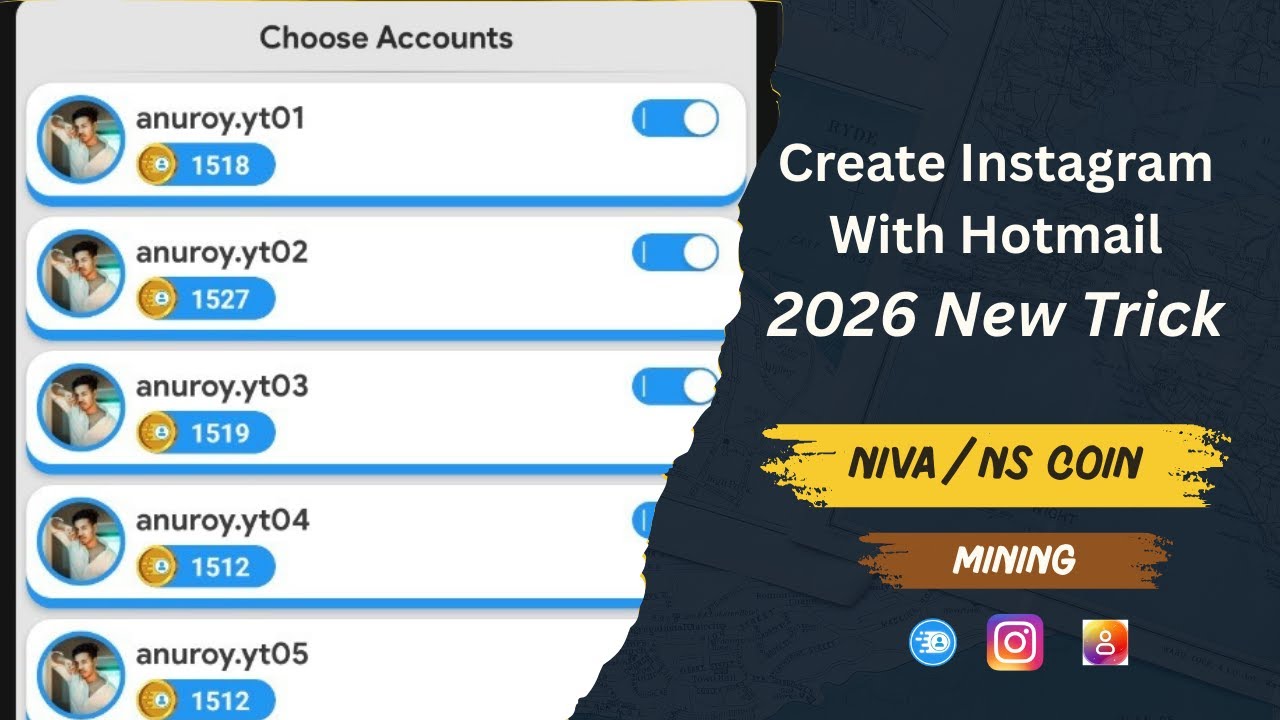 Create Instagram Account with Hotmail/Outlook | New Method 2026 | 100% Working | Niva | NS Coin