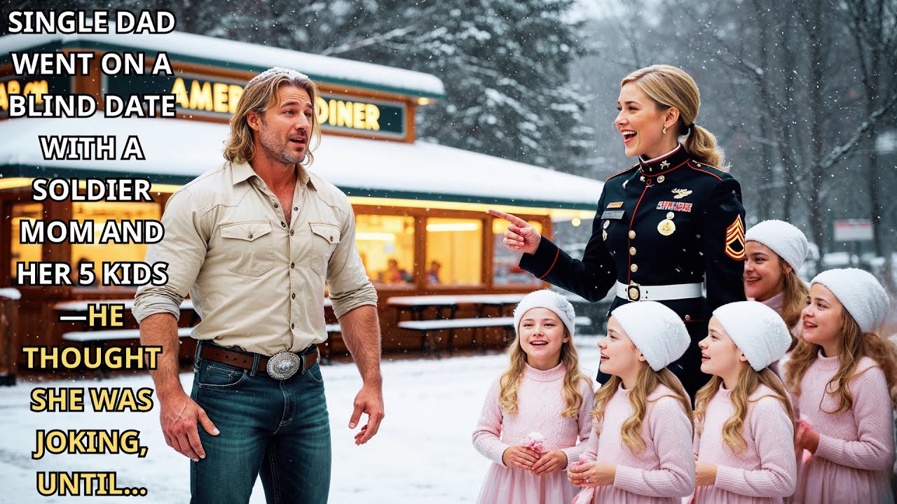 Single Dad Went on a Blind Date With a Soldier Mom and Her 5 Kids—He Thought She Was Joking, Until…