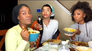 MY AMERICAN AND CARIBBEAN FRIEND TRIED AFRICAN | TOGOLESE FOOD FOR THE FIRST TIME | MUKBANG