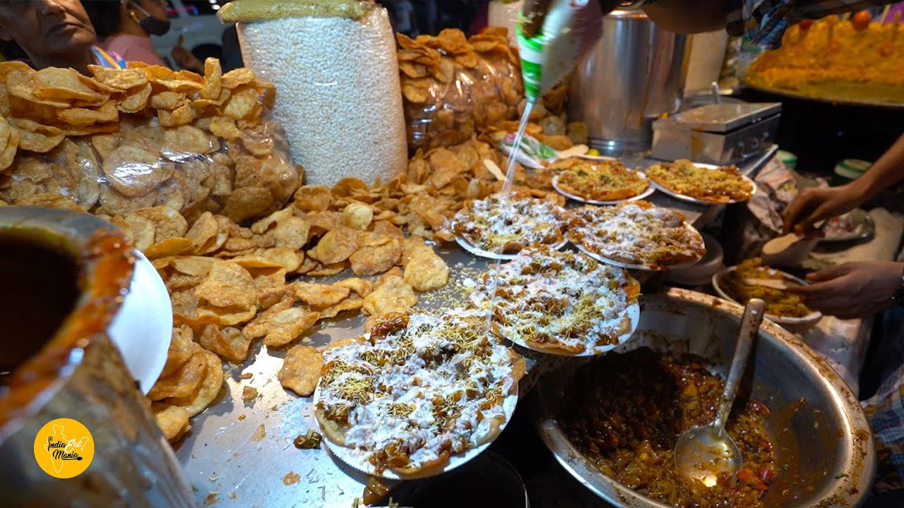 Kolkata Famous Papdi Chaat & Dahi Puchka Rs. 40/- Only l Kolkata Street Food | INDIA EAT MANIA