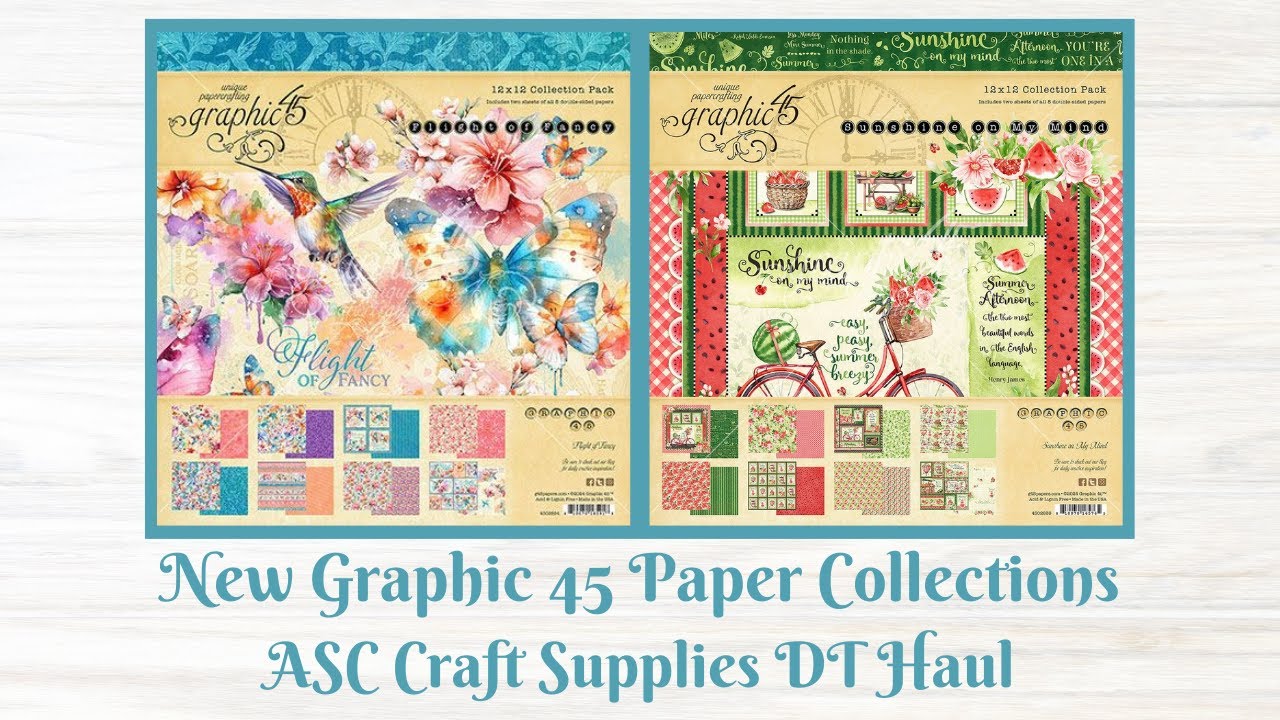Graphic 45 New Paper Collections - ASC Craft Supplies DT Package & Haul ...