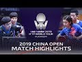 Xu Xin/Chen Meng vs Lin Yun-Ju/Cheng I-Ching | 2019 ITTF China Open Highlights (1/4)