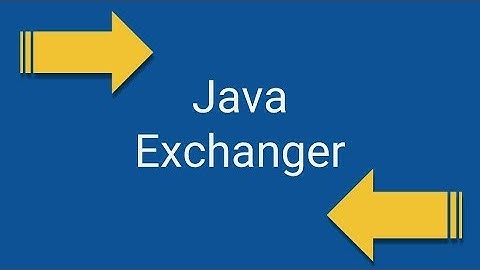 Exchanger class in Java