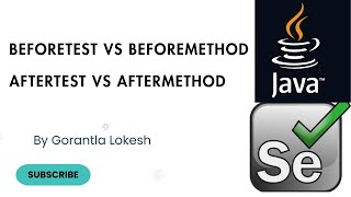 Selenium Java Tutorial 25: BeforeTest Vs BeforeMethod and AfterTest Vs AfterMethod in Selenium Java
