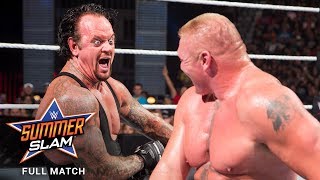 Full Match - Brock Lesnar Vs The Undertaker Summerslam 2015