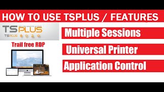 TSPLUS remote & FEATURE HOW TO ASSIGN THE APPLICATION IN #TSPLUS  #RDP REMOTE DESKTOP CONNECTION 🆓🆕✅ screenshot 1
