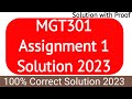 MGT301 Assignment 1 2023 | mgt301 Assignment 1 Solution 2023 | mgt301 Assignment 1 | Assignment 2023