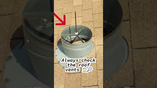Missing Turbine Vent Whirlybird #homeinspection #homeinspector #homebuyer #roofventilation #yeg