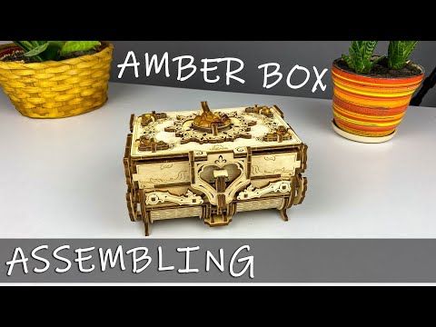 Assembling UGears Amber Box