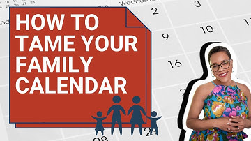 Taming the Family Calendar with a Color Coded System