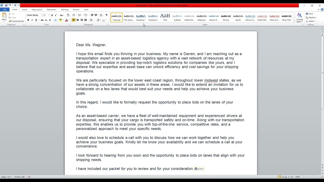 3.10.2023 - Freight Broker - Mock Shipper Calls and Emails