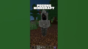 POCONG MINECRAFT vs POCONG REAL-LIFE #shorts #minecrafthorror #horror