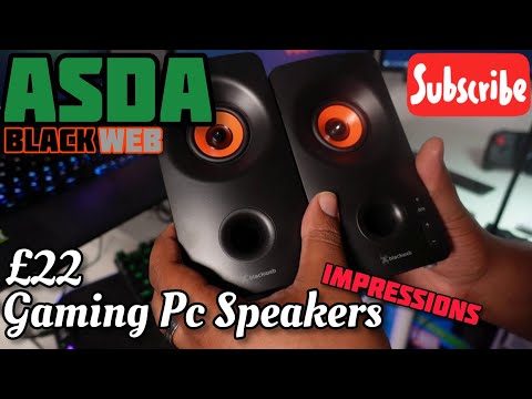 £22 Black Web Stereo PC Speakers... FROM ASDA?! (UK)
