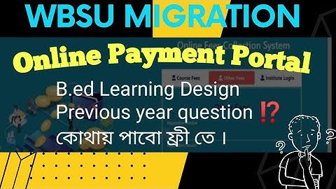 How to apply migration certificate and pay online fees Wbsu | Updated  2022-23| @Infoguidebengali