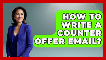 How To Write A Counter Offer Email? - Job Success Network
