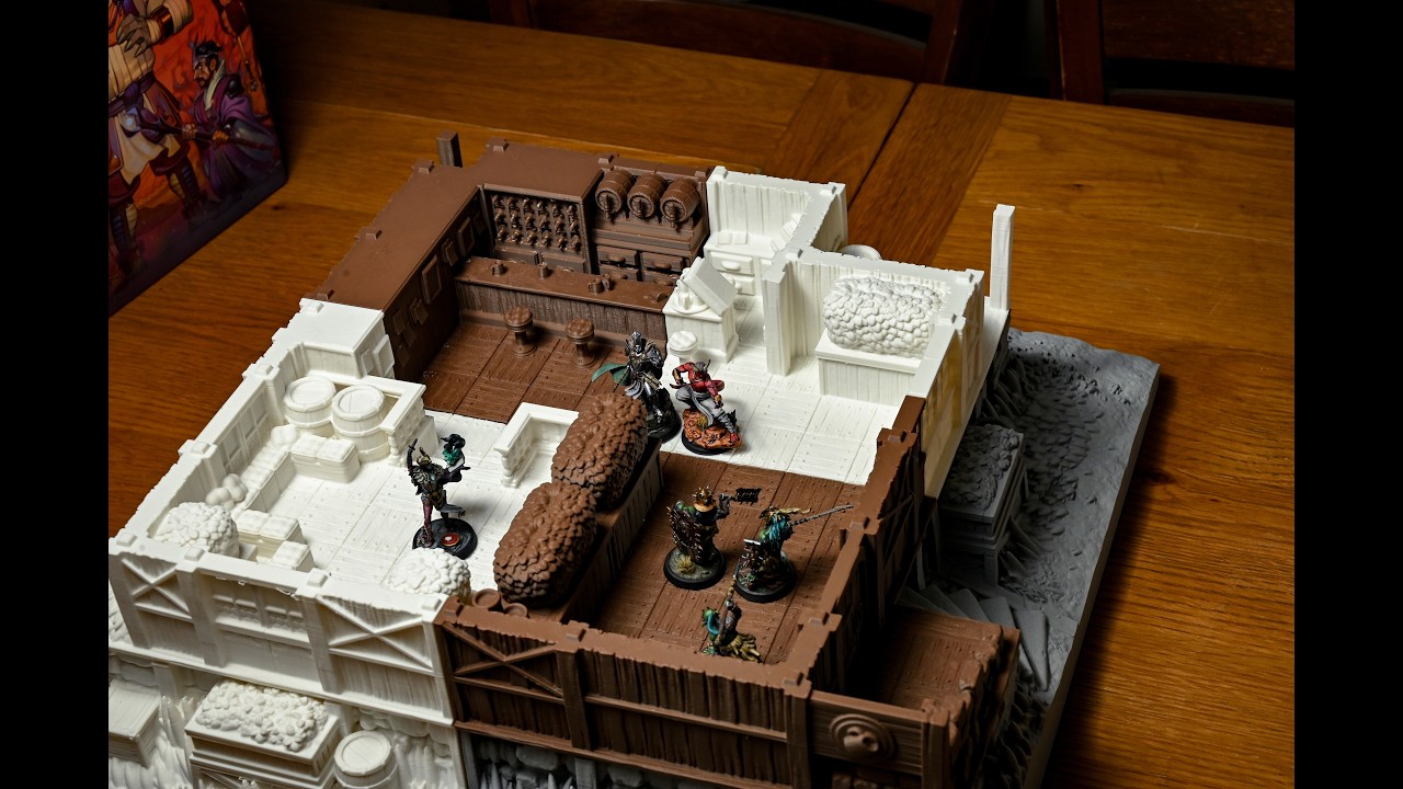 Painting Mole’s Hideout Part 2 – 3D Printed Terrain for D&D