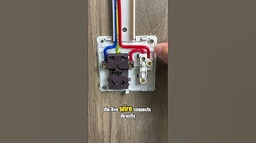 The simplest way to wire an outlet with a switch.
