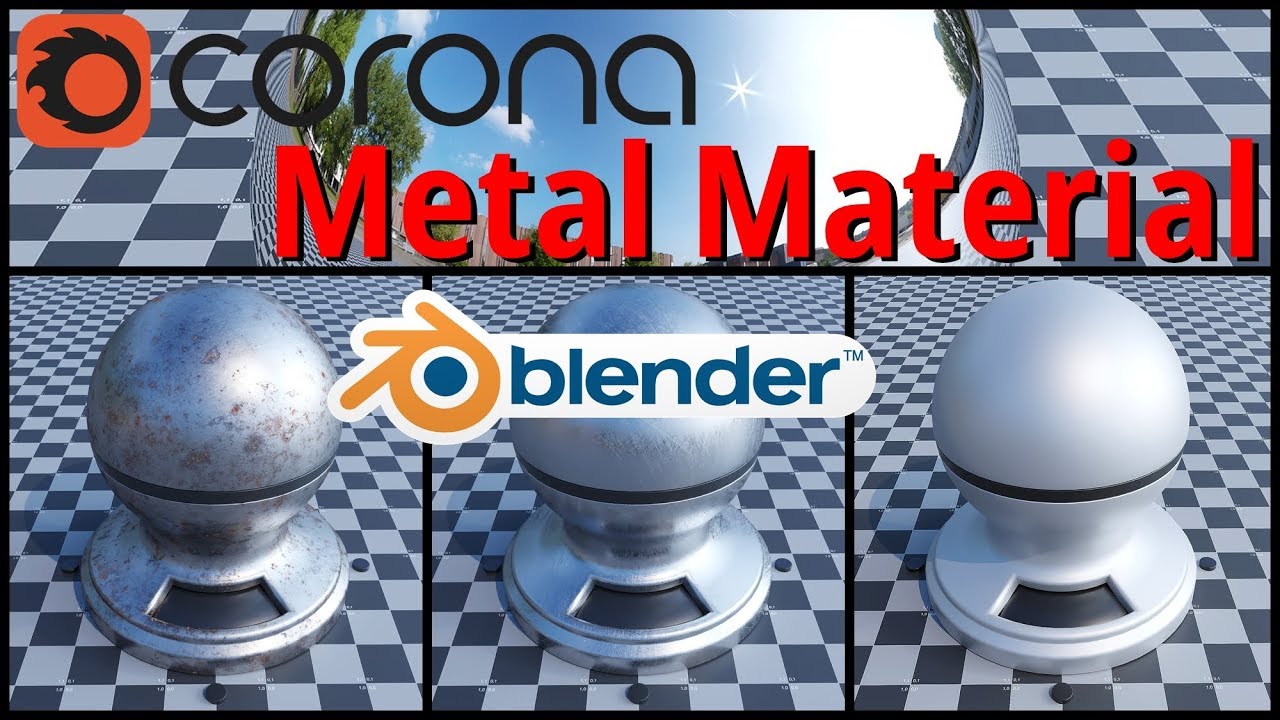 Metal Material - Corona Renderer in Blender 2.79 - YouTube