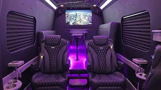 Beautiful Black & Gray Luxury Mercedes Sprinter VIP Van  MK96