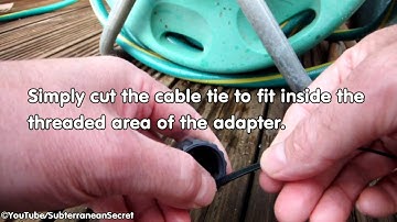 How to Fit a Standard Inlet Hosepipe Connector to a Hozelock Reel