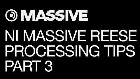 NI Massive - Reese & Dark Bass Sound - pt 3 - Processing the Sounds Made - How To Tutorial