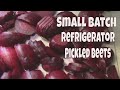 Small Batch Refrigerator Pickled Beets Recipe. Makes One Quart.