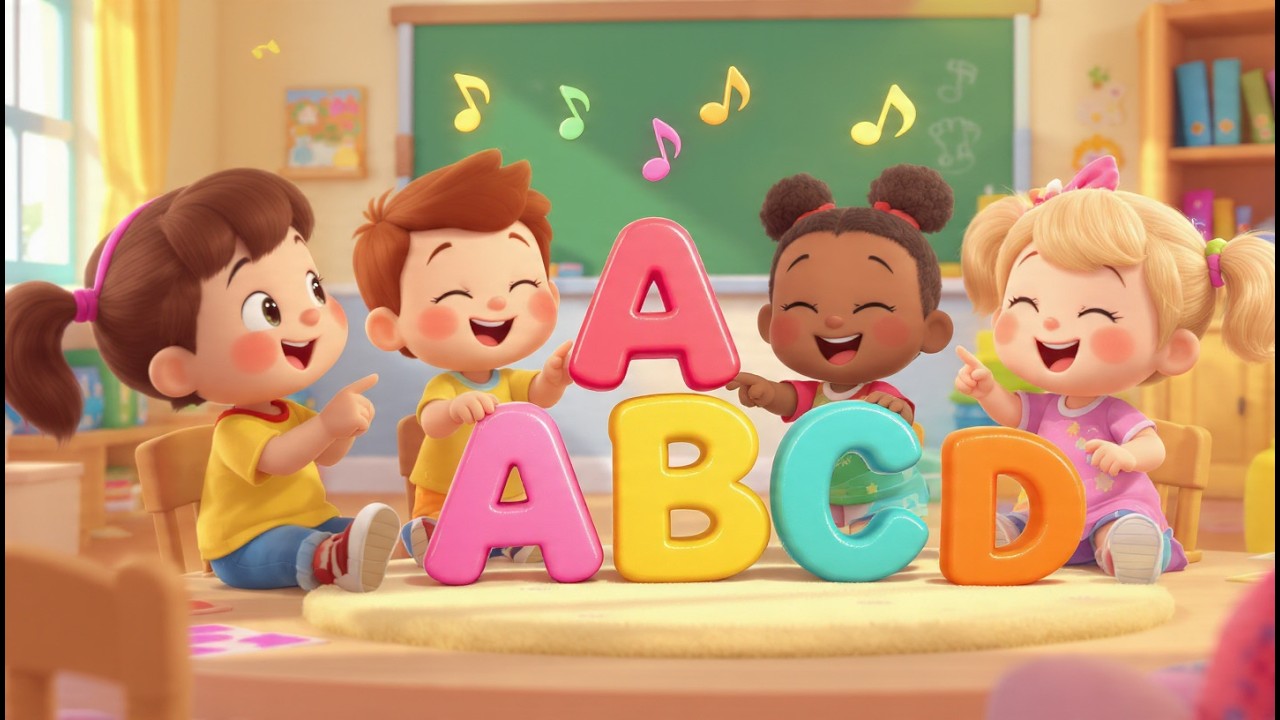 ABCD Alphabet Song | Learn A B C D with Fun Music | Kids Learning Video ...