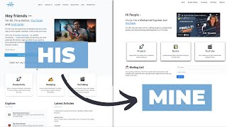 My Attempt At Coding Ali Abdaals Website Html, Css, Javascript