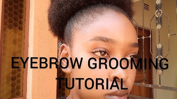 EYEBROW GROOMING TUTORIAL * no edits *