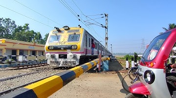 Public Are Stuck : Colorful ICF Medha Emu Local Furious Accelerated Skipping Through Out Railgate