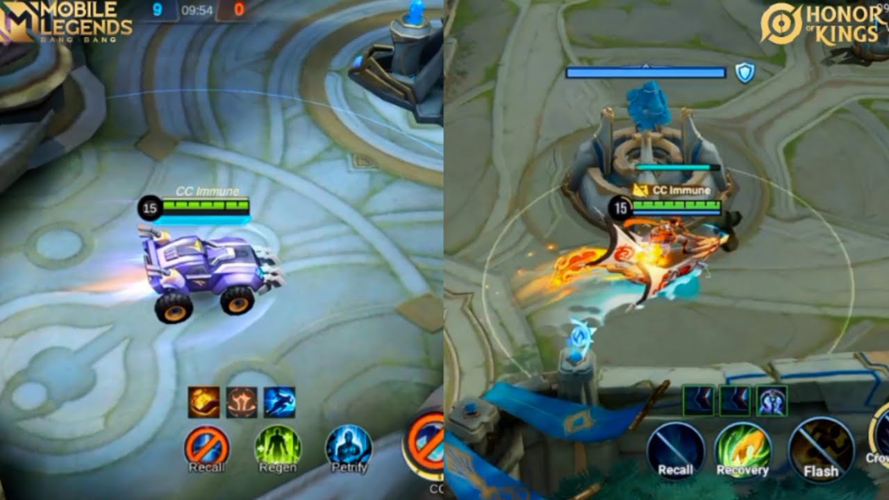 Honor of Kings Vs Mobile Legends - Skill Comparison 2024 - YouTube
