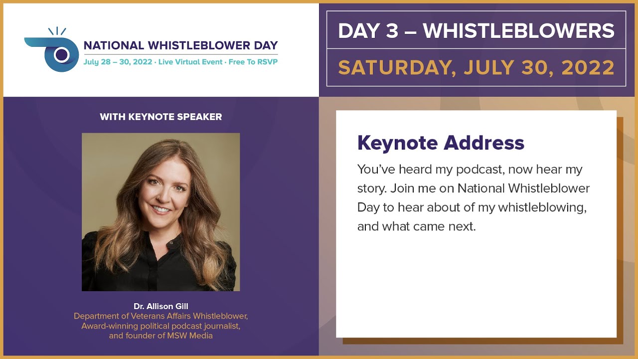 Allison Gill's Incredible Whistleblower Experience YouTube