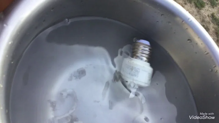 Hot bulb in cold water|SCIENCE EXPERIMENT