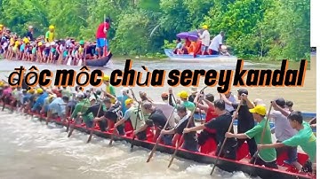 test tốc độ ghe ngo độc mộc chùa serey kandal sau khi hạ thủy chuận bị cho đua ghe ngo 2025