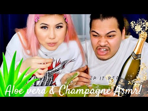 Aloe Vera & Sparkling Champagne ASMR!