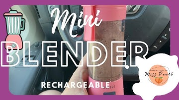 Portable Rechargeable Blender // Adventures of Miss Peach