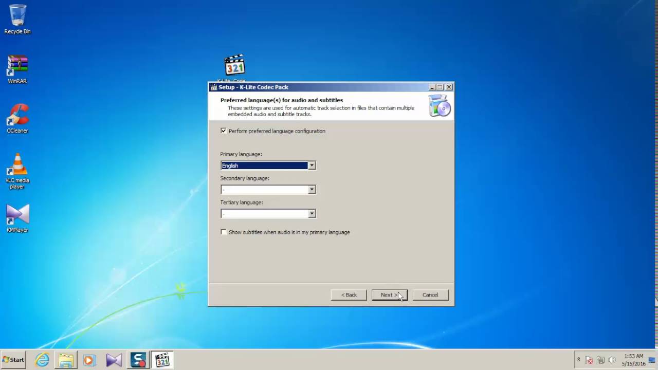 How To Instal K Lite Codec Pack Full_12.10_Full For Windows 7 - YouTube