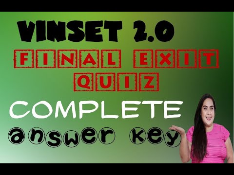 Video: Ano ang exit quiz?