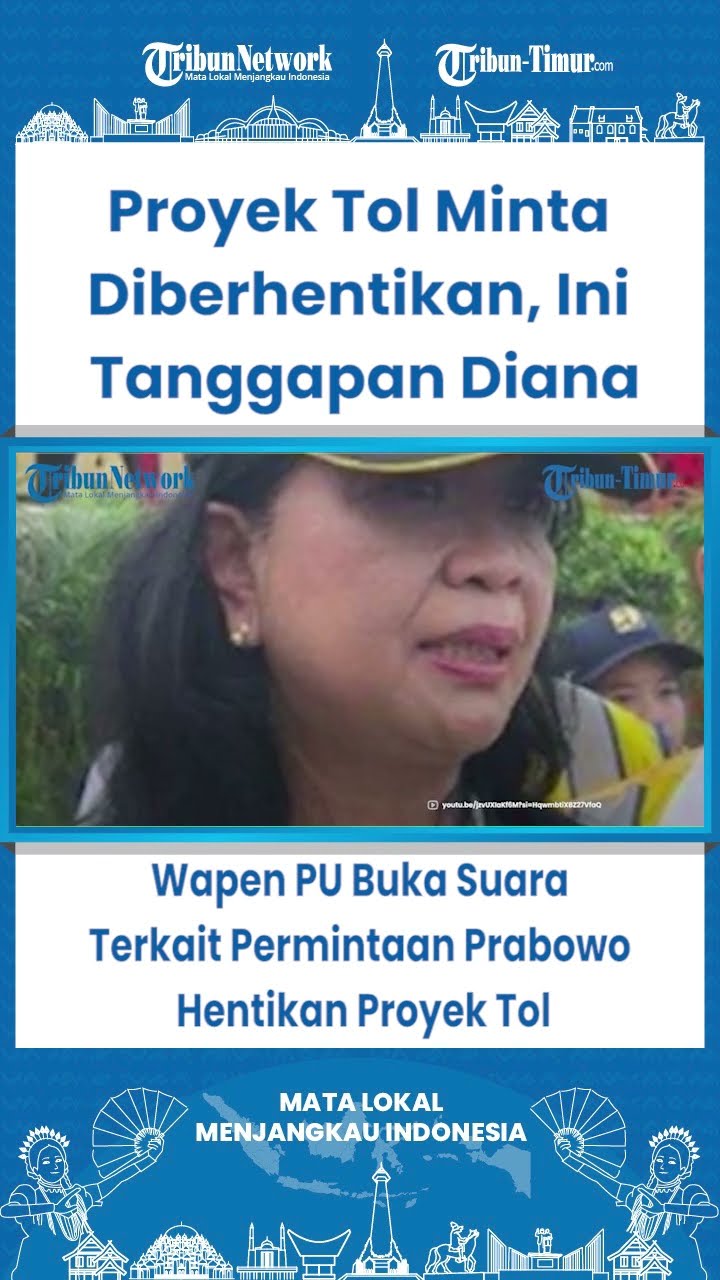 SHORT Wapen PU Buka Suara Terkait Permintaan Prabowo Hentikan Proyek Tol