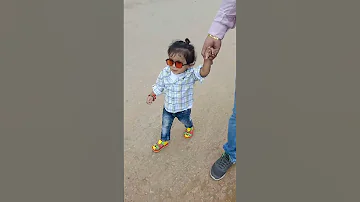 Atharva walking with papa. #walking #walkthrough #hampi #atharva