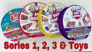 MINI BRANDS COLLECTOR'S CASE SERIES 1, SERIES 2, SERIES 3, & TOY MINI BRANDS Collector's Case