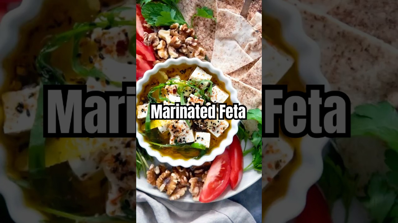 Olive Oil Marinated Feta in 5 Minutes