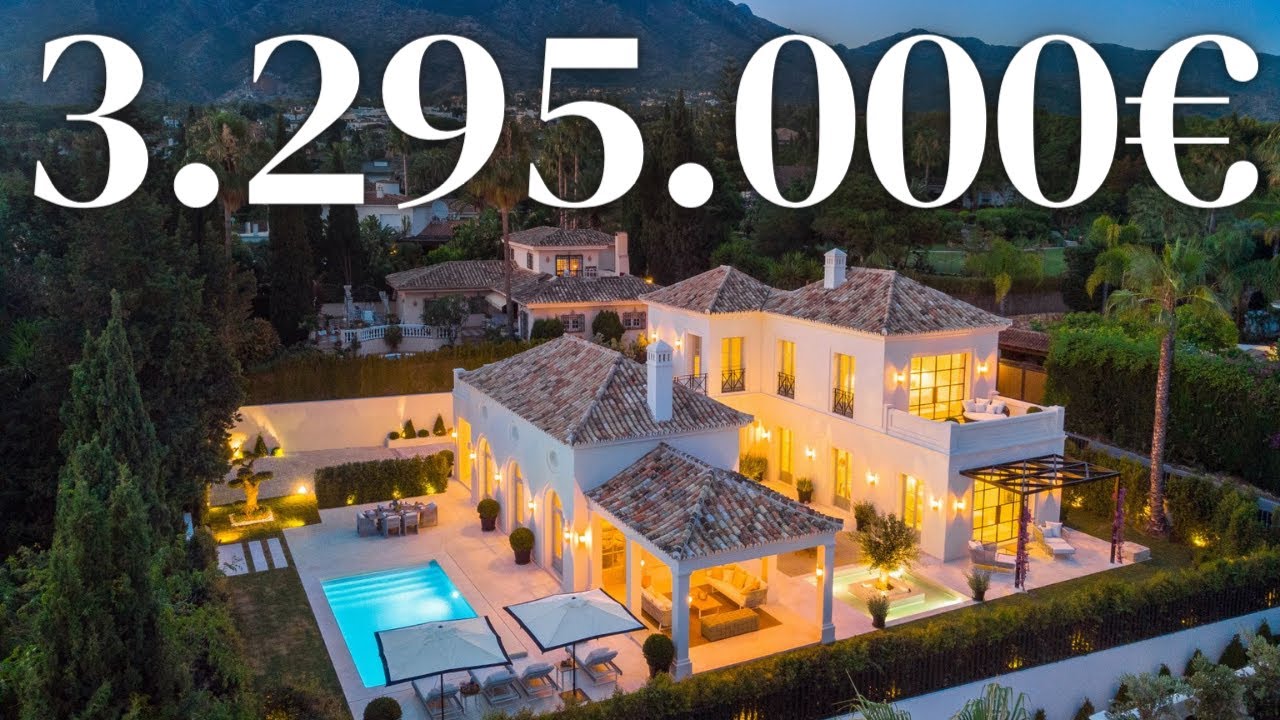 STUNNING 3.295.000€ VILLA TOUR / New Build / Classic Architecture, Nagueles Marbella.