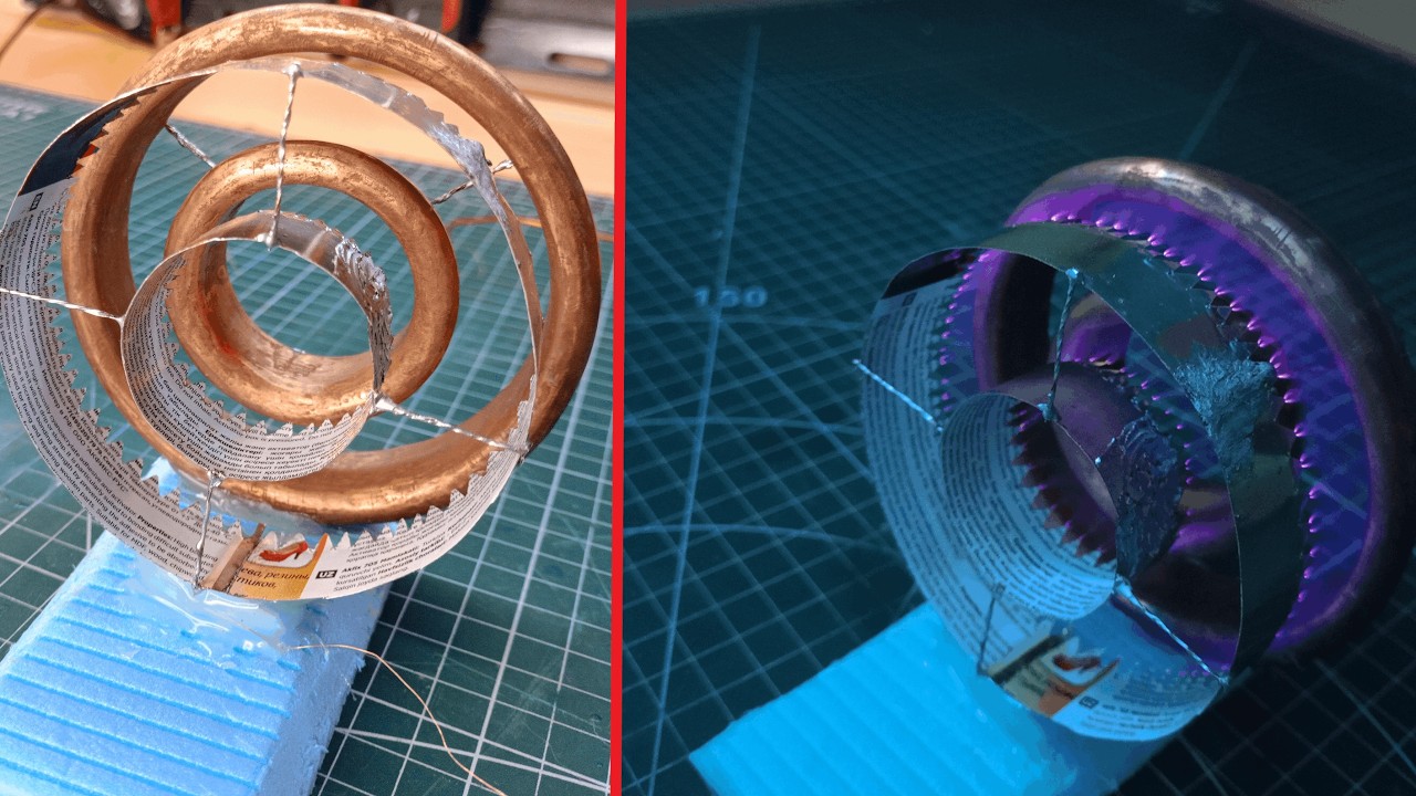 Ионная ТУРБИНА своими руками! Как сделать ионный двигатель.