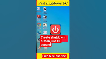 create shutdown  button in just 10 sec🔥 #viral #shorts #shortvideo #computer #excel #ytshorts